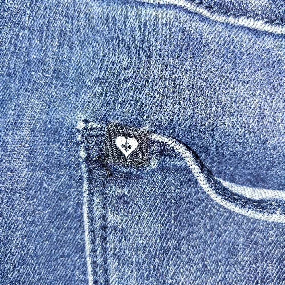 Blackheart Skull Denim Jean Shorts 1